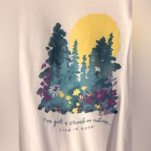Life Is Good “I Have A Crush On Nature’ Women’s Crew Neck Plus Size 3X
